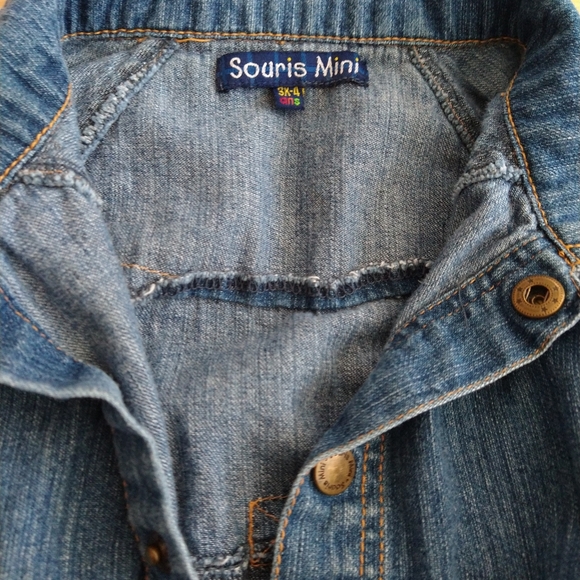 3-4T Souris mini jean jacket - Picture 5 of 7